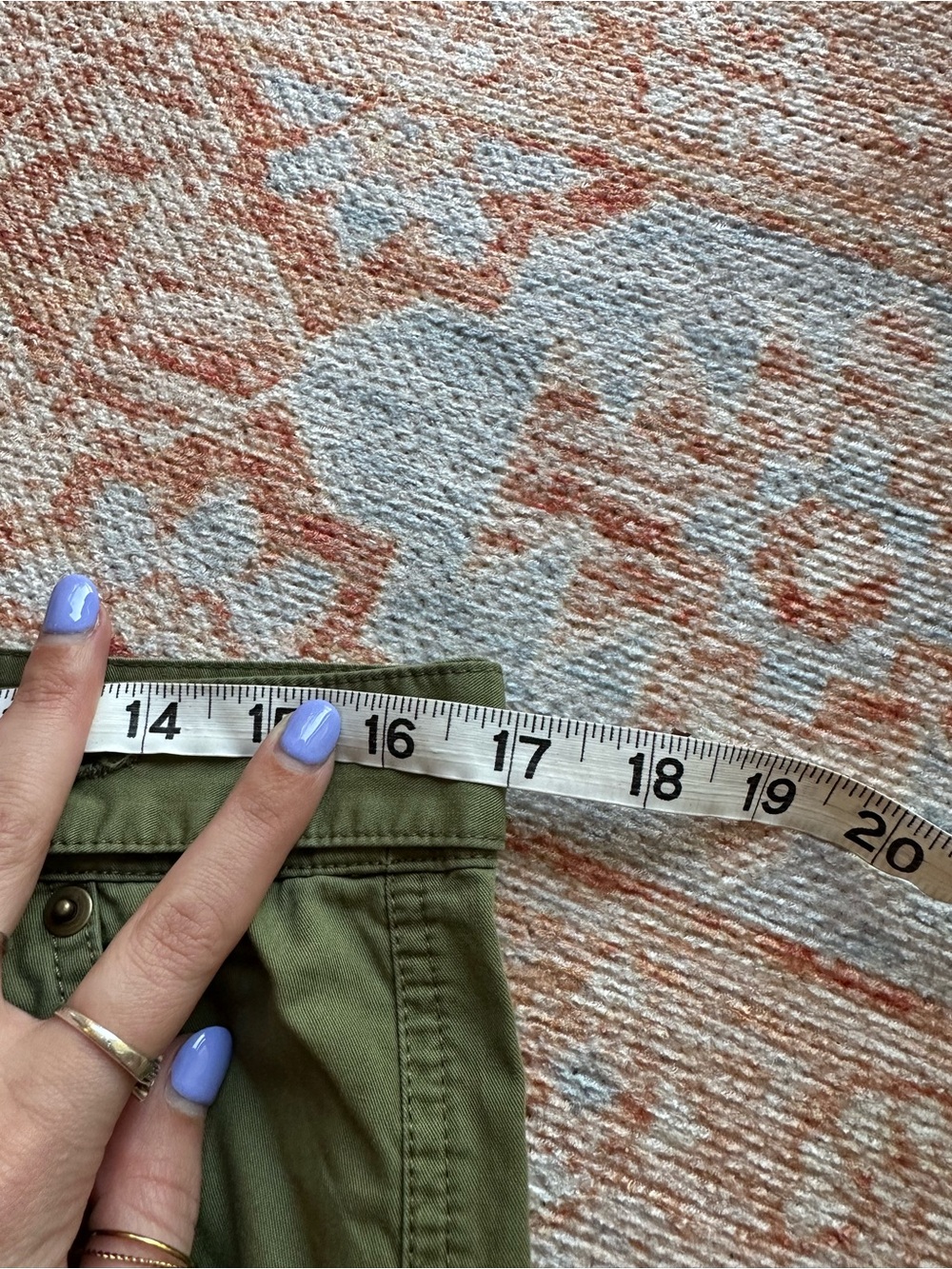 NWT Sundance Romance Meadow Jogger army green embroidered floral patchwork sz 8 - Picture 4 of 8